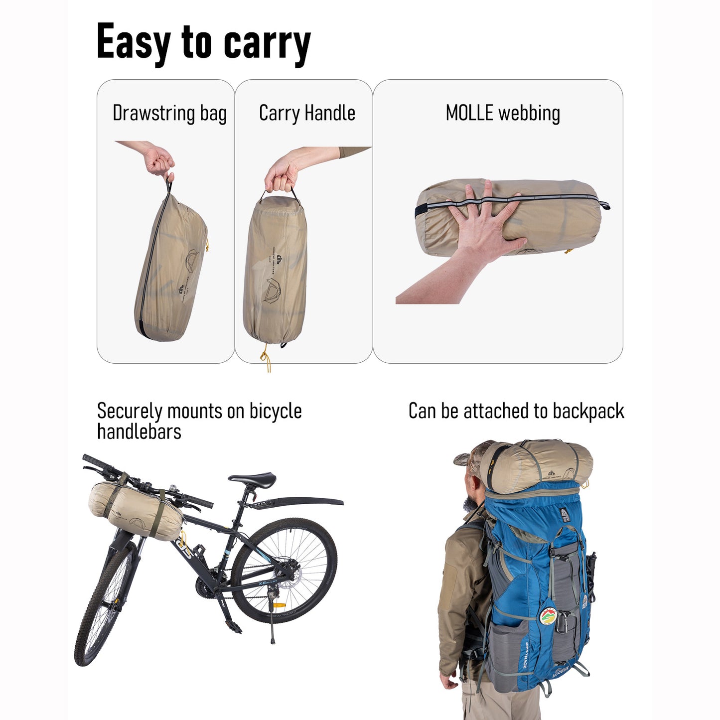 2-Person Ultralight Backpacking Tent