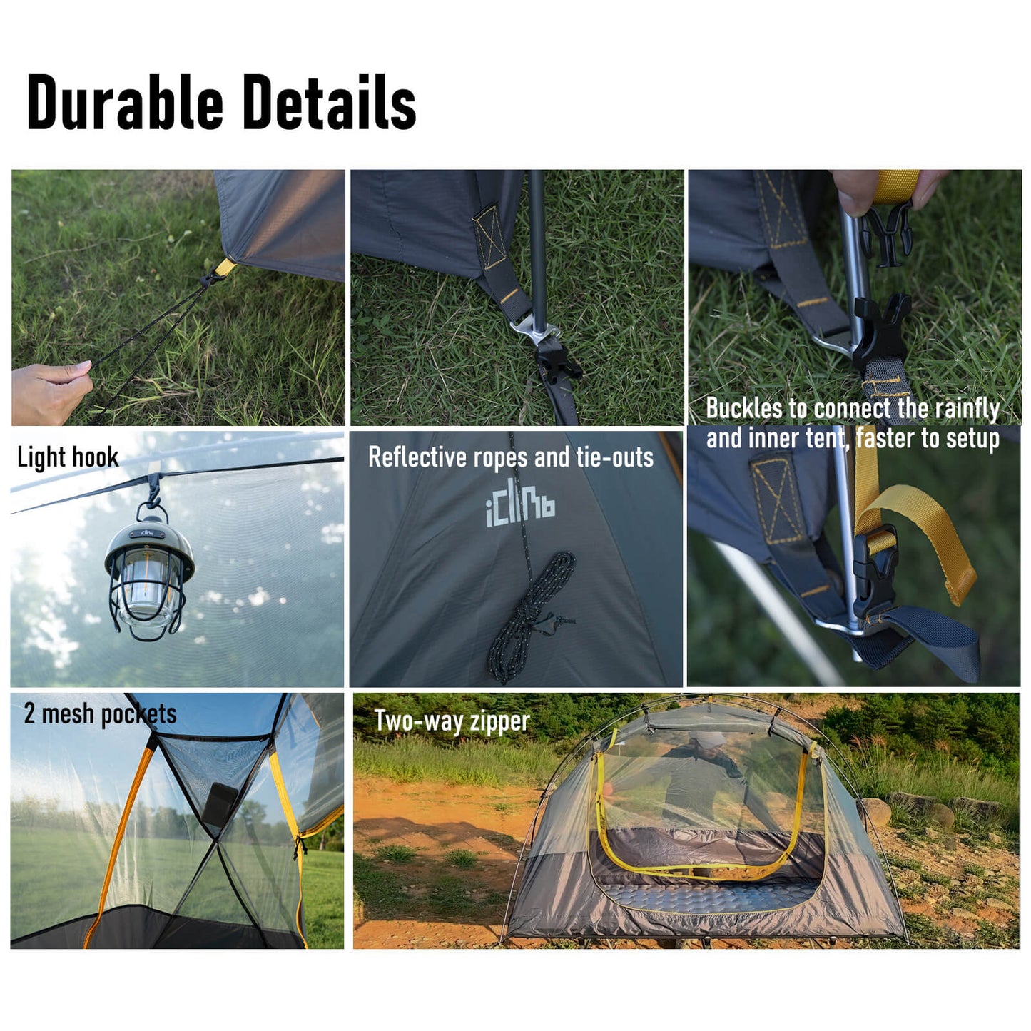 1-Person Ultralight Backpacking Tent