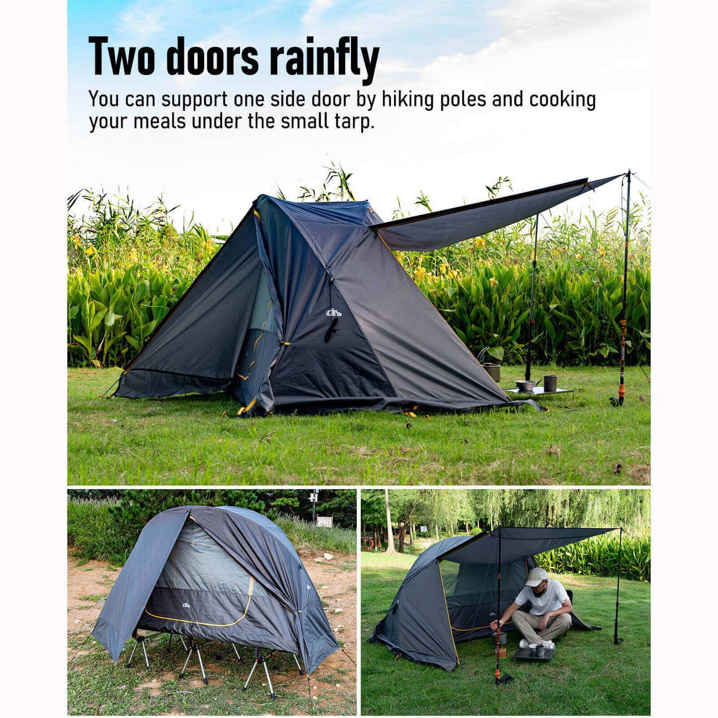 1-Person Ultralight Backpacking Tent