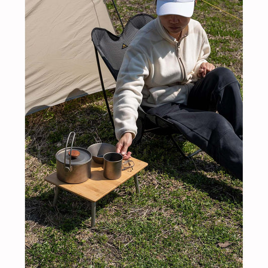 折りたたみ式竹製ミニテーブル