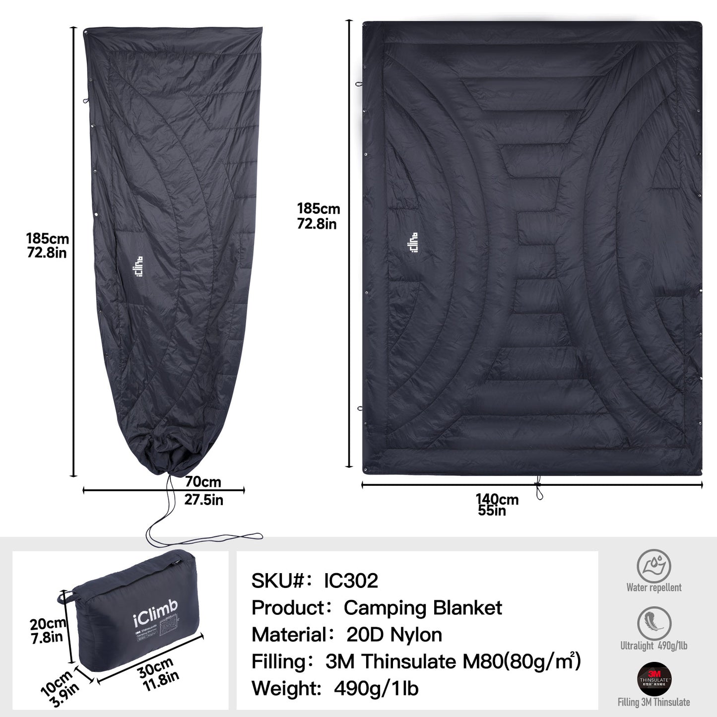 3M Thinsulate Camping Blanket 302