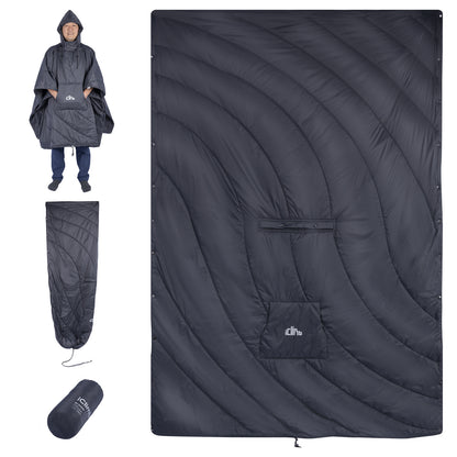 Hooded 3M Thinsulate Camping Blanket 307H