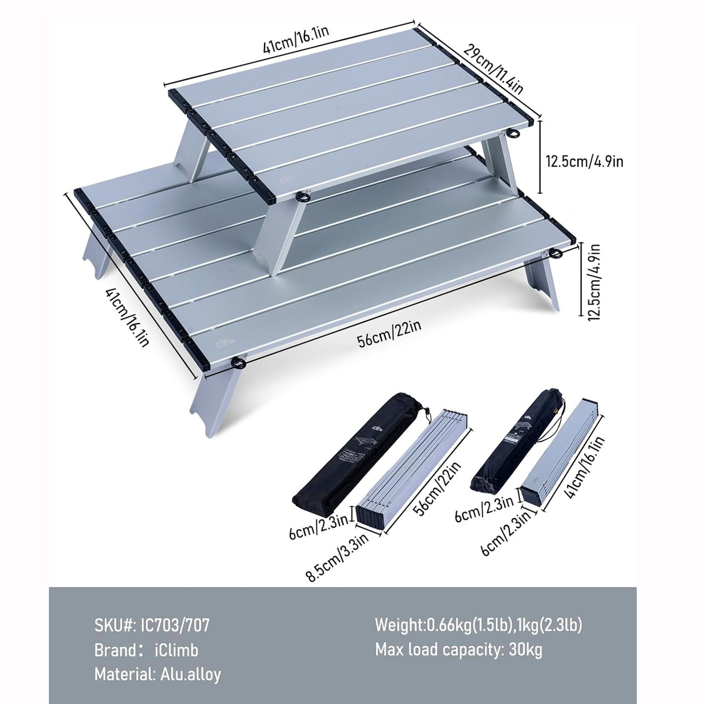 Mini Folding Table Alu Ultralight