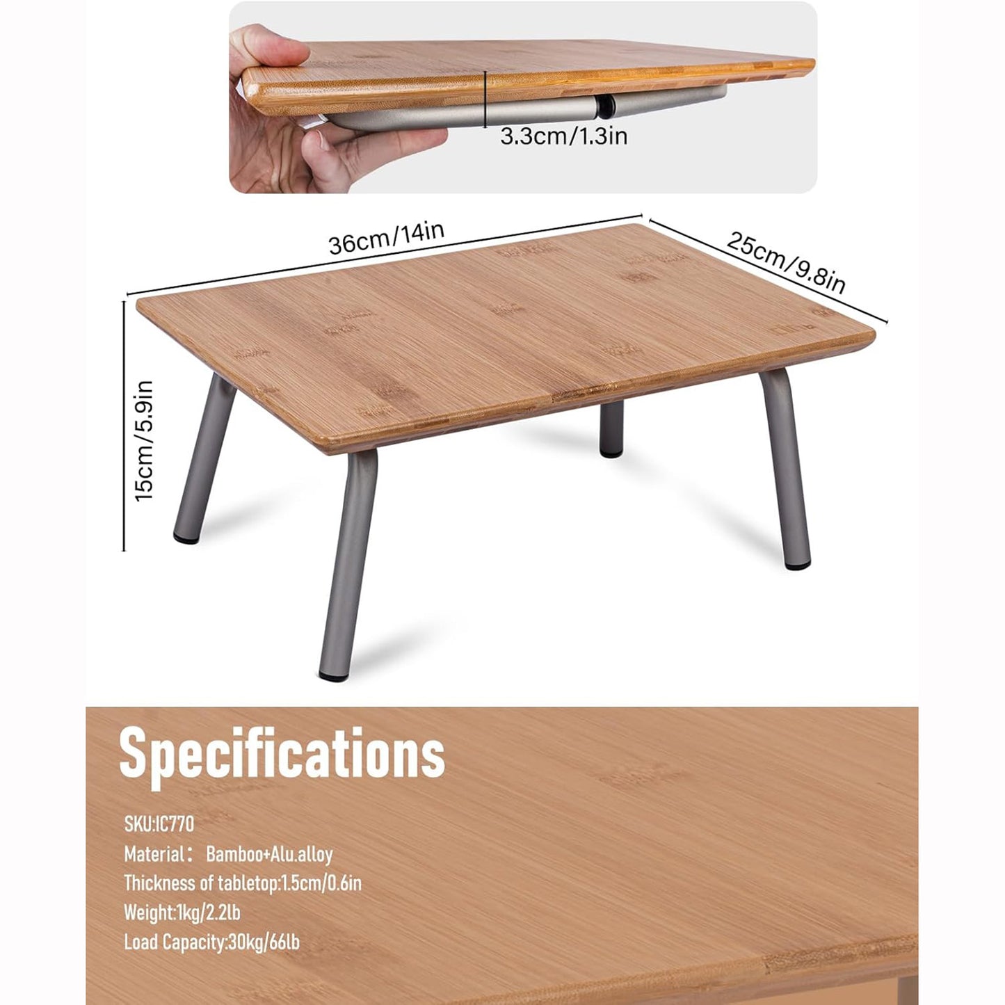 Folding Bamboo Table mini