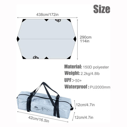 4–8 Person Camping Tarp Shelter