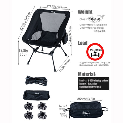 Square-Frame Camping Chair