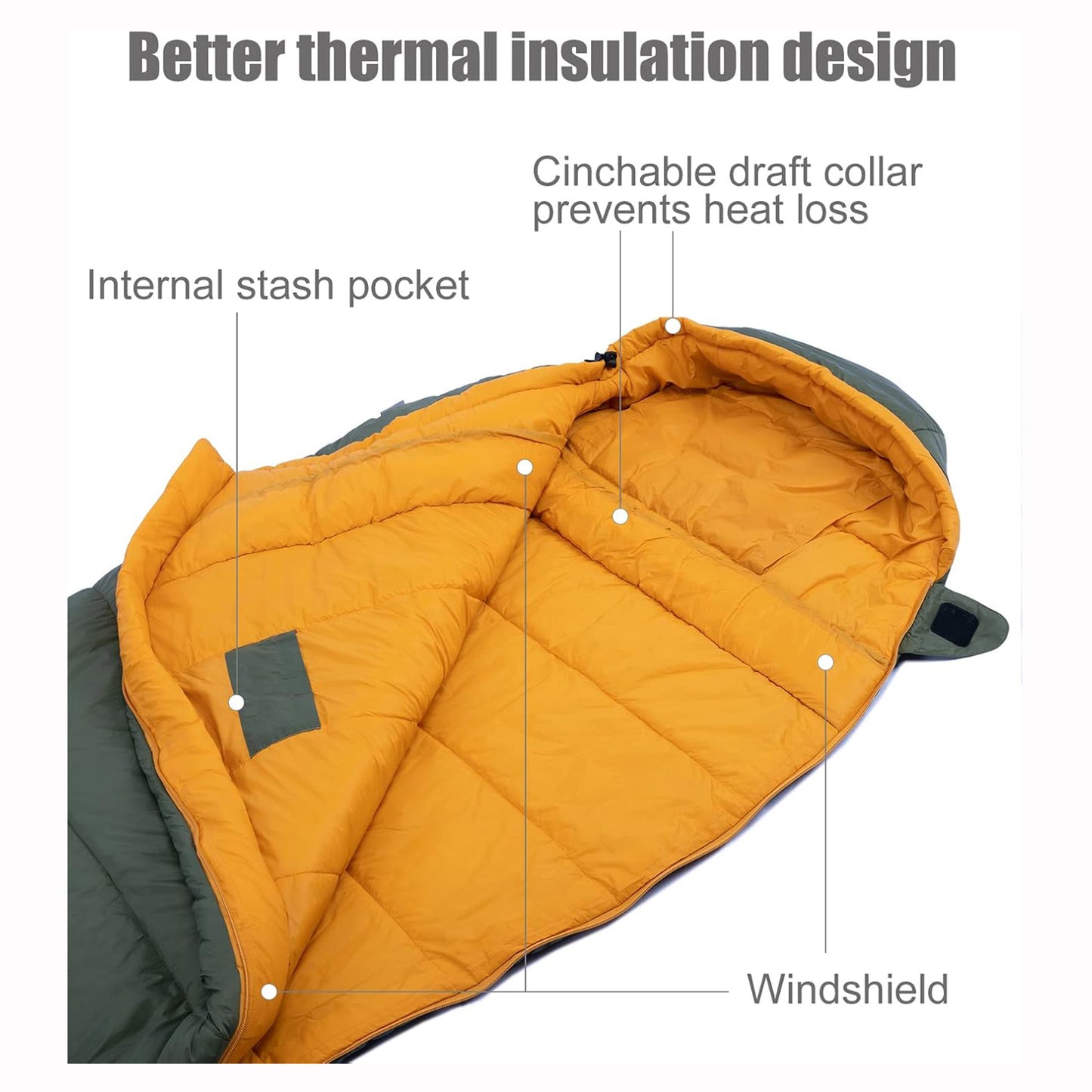 3Mシンサレートマミースリーピングバッグ200