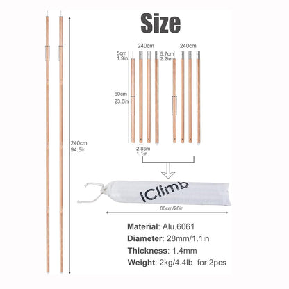Alu. Tarp Poles