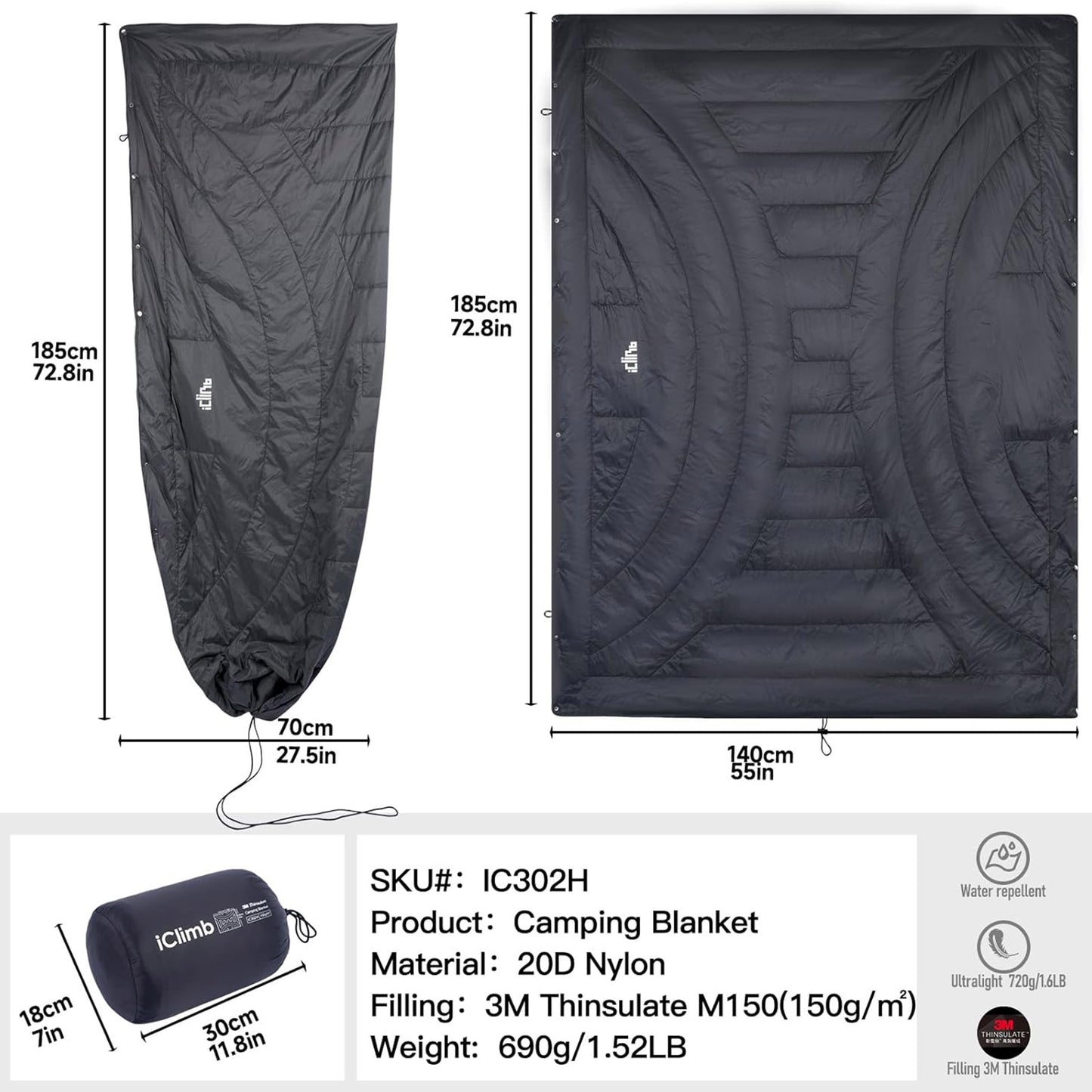 3Mシンサレートキャンピングブランケット302H