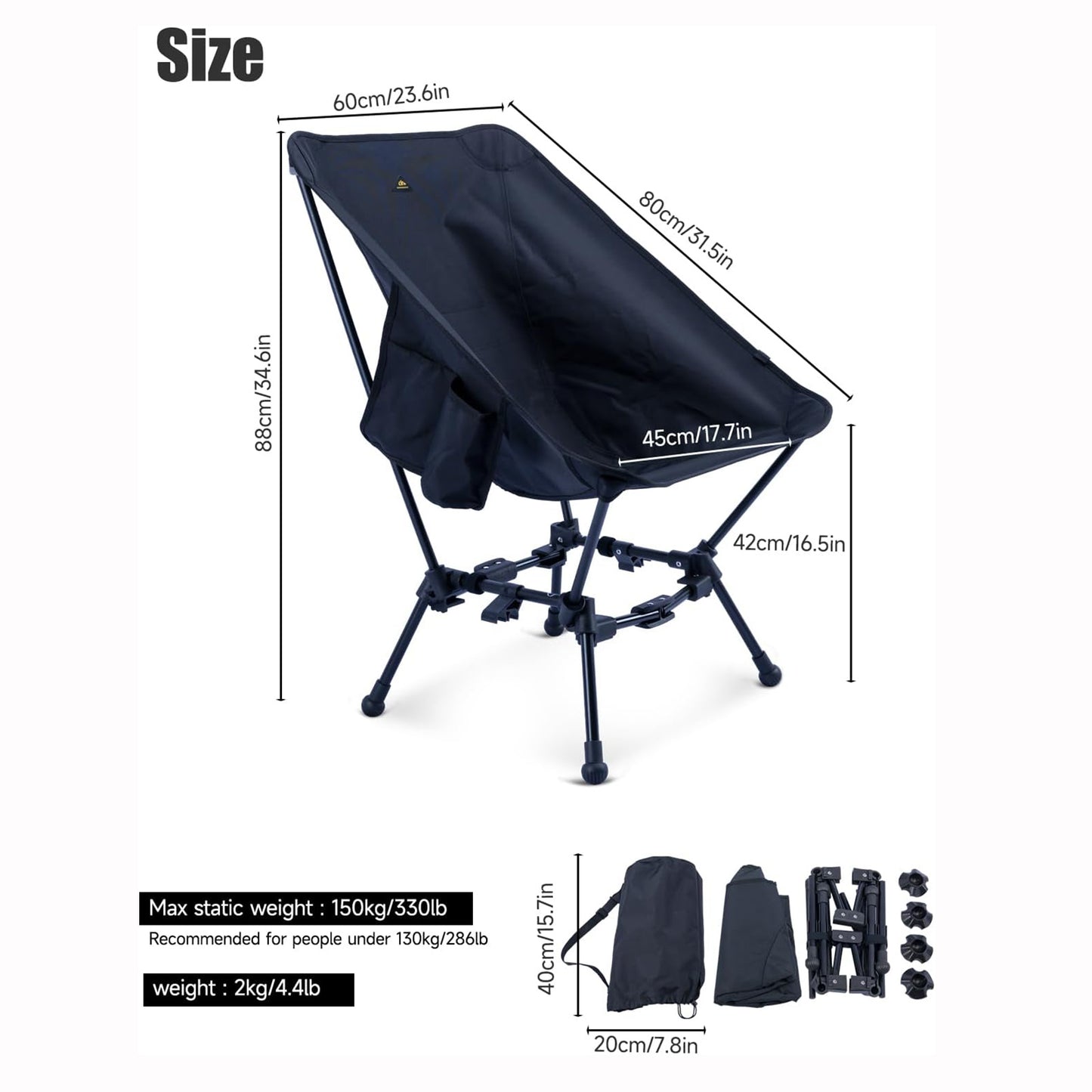 Two-Heights Camping chair