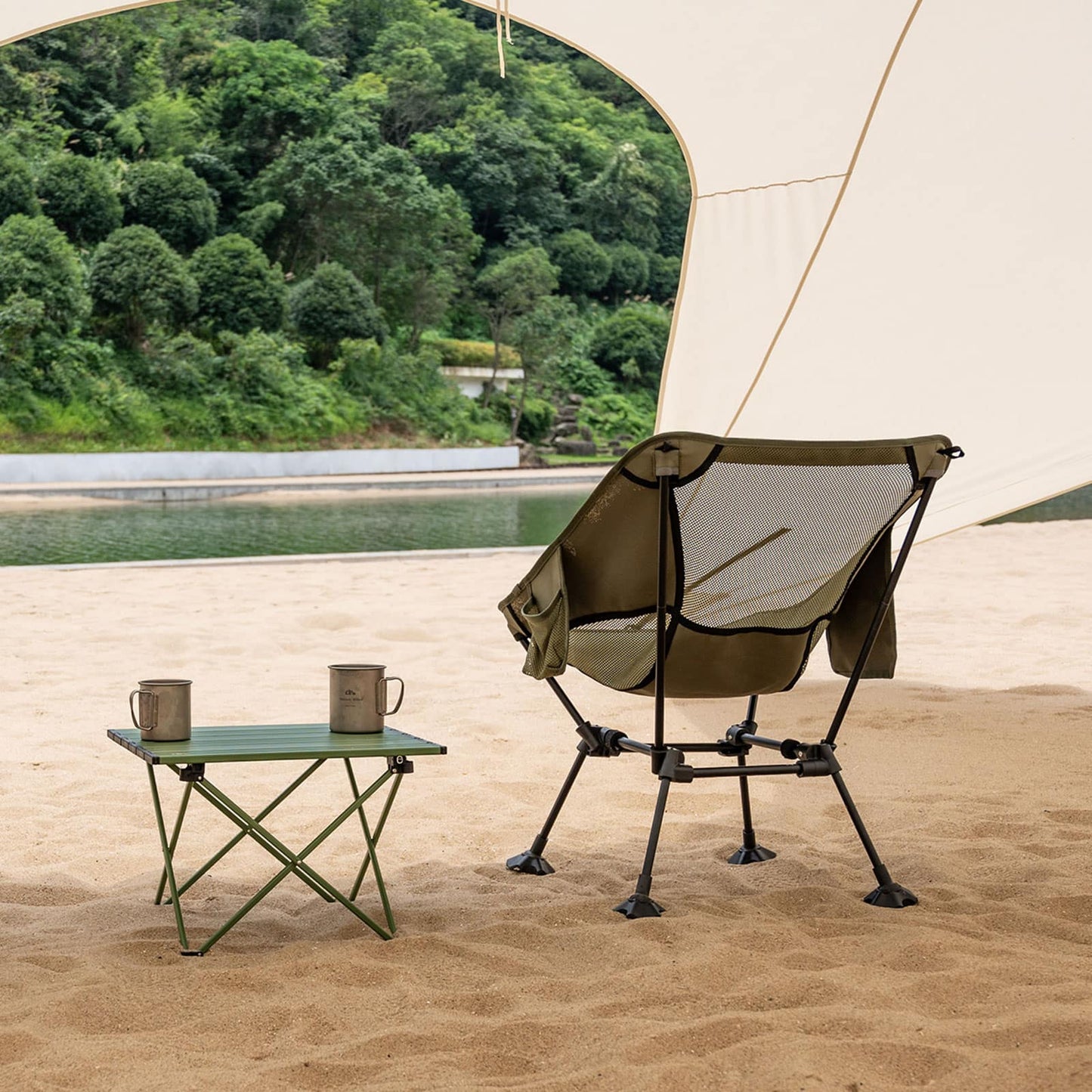 Square-Frame Camping Chair