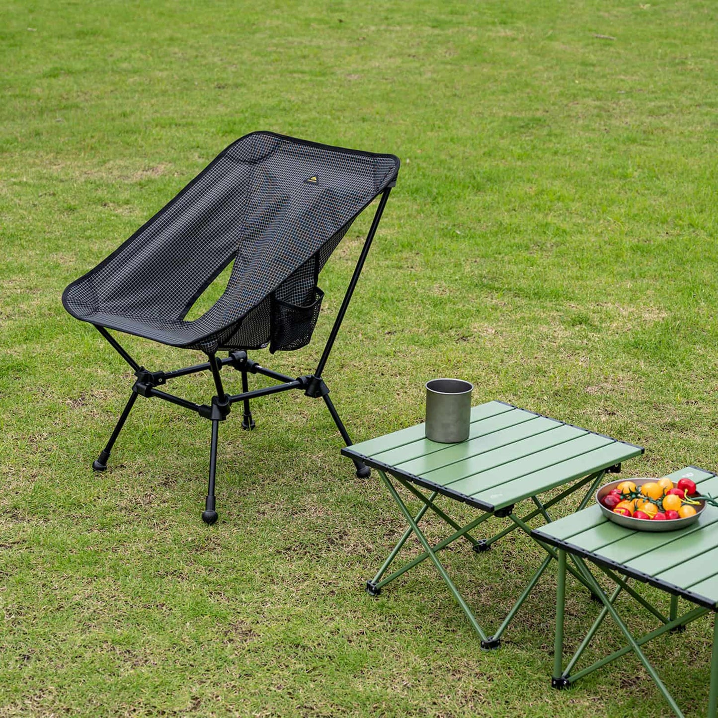 Square-Frame Camping Chair