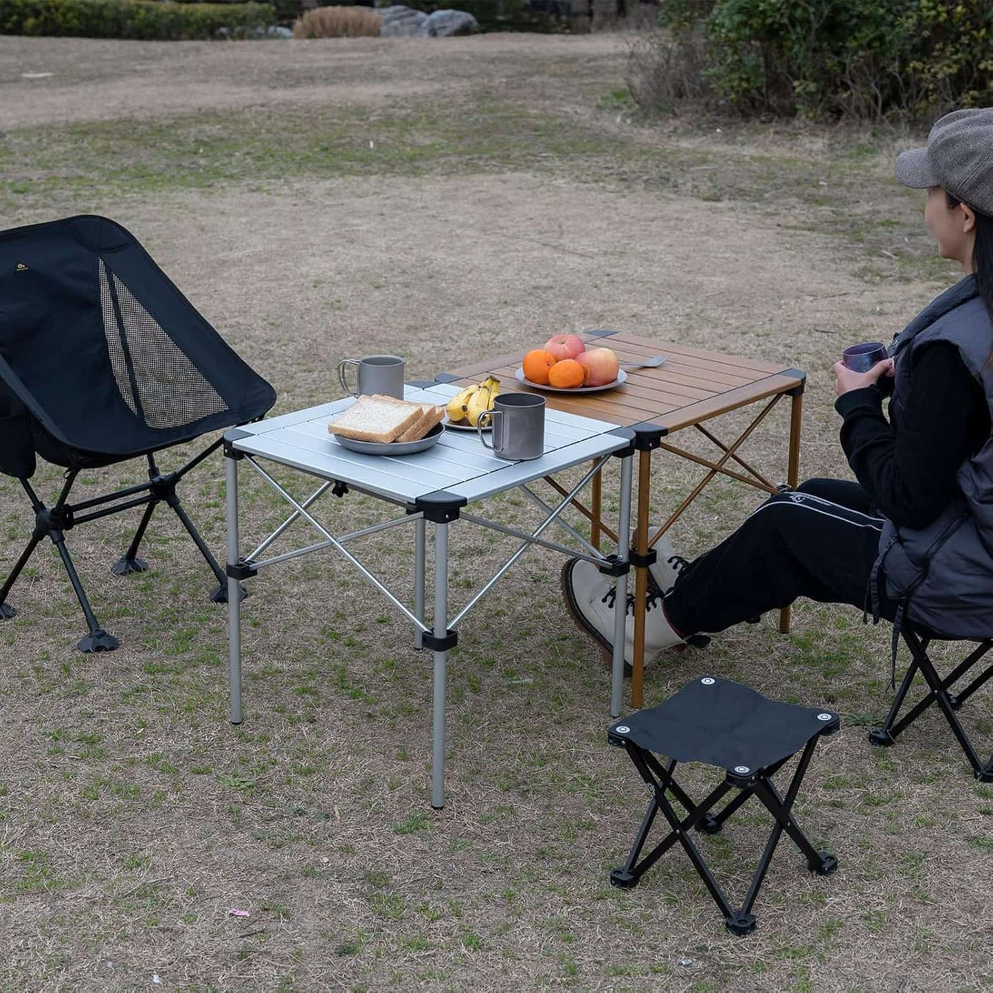 Alu. Folding Square Table S/M/L