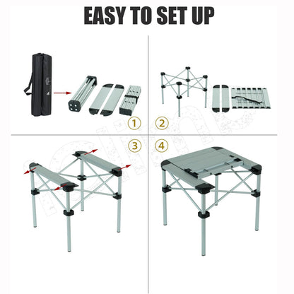 Alu. Folding Square Table S/M/L